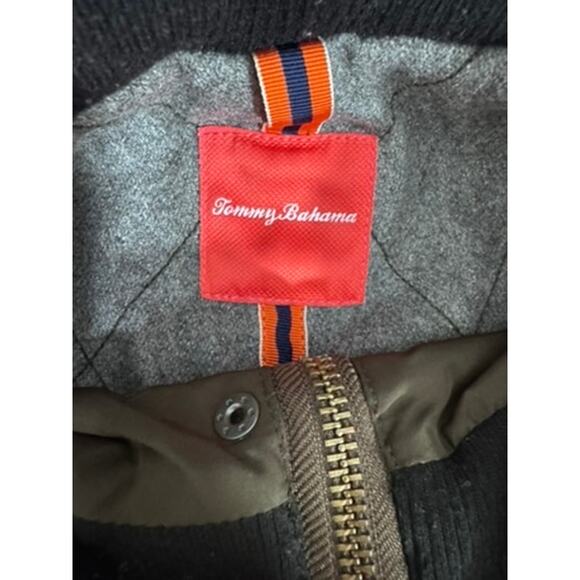 "TOMMY BAHAMA" Men's Wool Lined Coat,Size XLT, Field Jacket, Front Pockets,Green - Picture 6 of 16